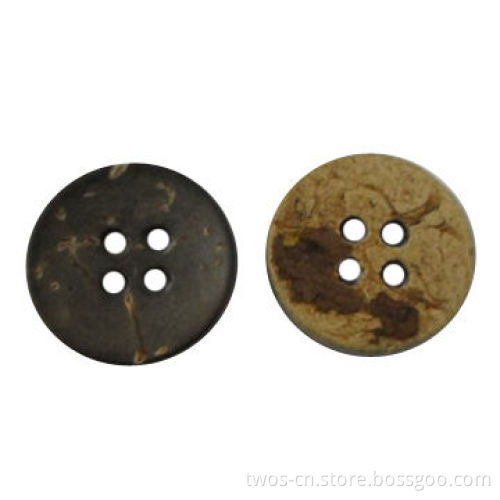 Coconut Buttons, 4 Holes, Perfect in Color, Available in Various Sizes